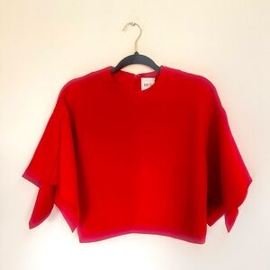 Edit the brand crop blouse